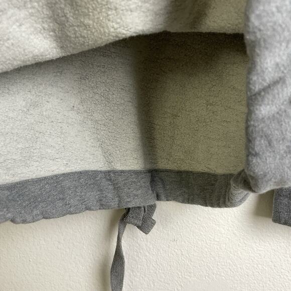 Kin by John Lewis Sweatshirt Gray Womens Small Pullover Crop Drawstring Tie - Picture 9 of 11
